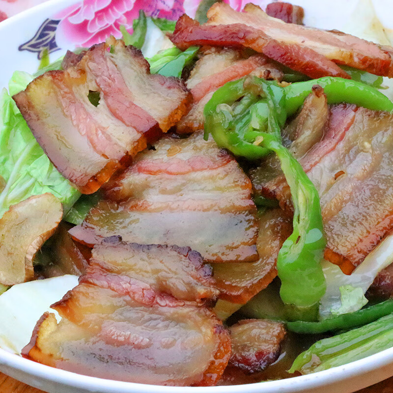 桃枫小离四川腊肉正宗北川特产五花肉农家自制烟熏老腊肉 五花腊肉