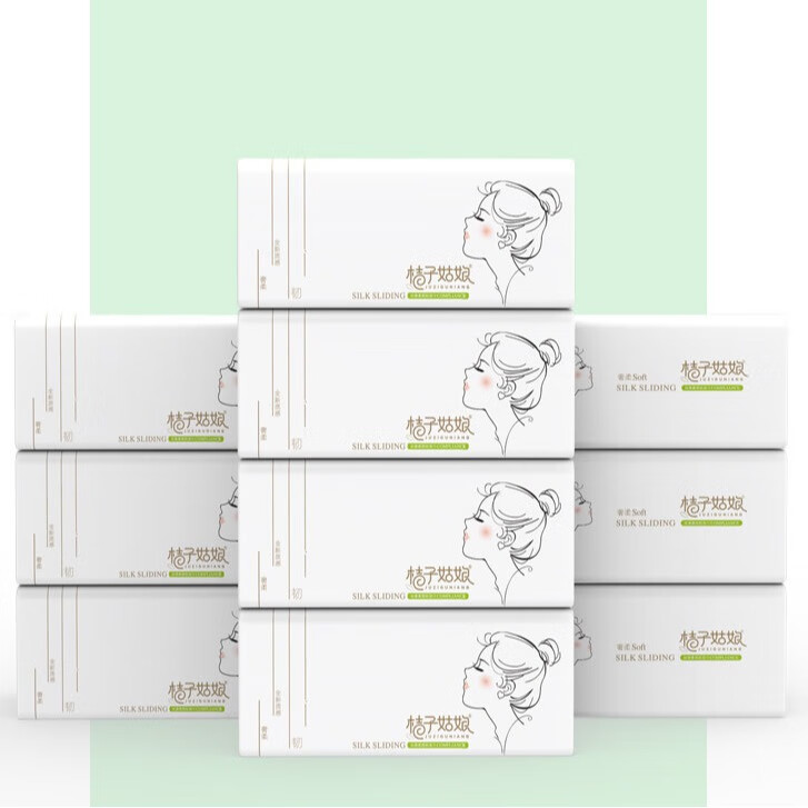 桔子姑娘480张大包型大包抽纸加厚餐巾纸家用面巾纸商 10包 商 10包