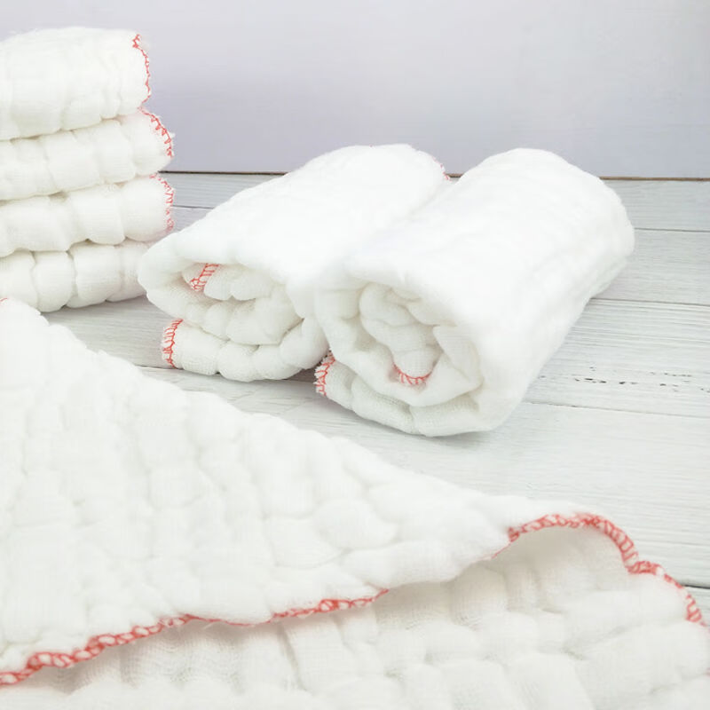 阙之羡棉纱洗碗布不易沾油易清洗抹布清洁吸水柔软加厚耐用百洁布 5条