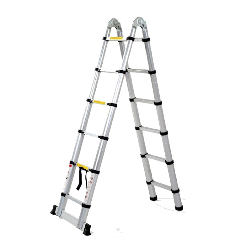 加多奇铝合金多功能伸缩梯家用折叠梯人字梯便携升降工程梯 【两用梯】人字1.5+1.5可变直梯3.0米
