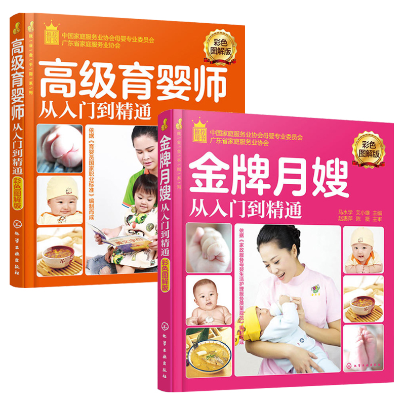 月嫂从入门到精通+高级育婴师从入门到精通 月子营养 餐食谱书孕妇育儿知识 大全坐月子书籍月嫂培训教材