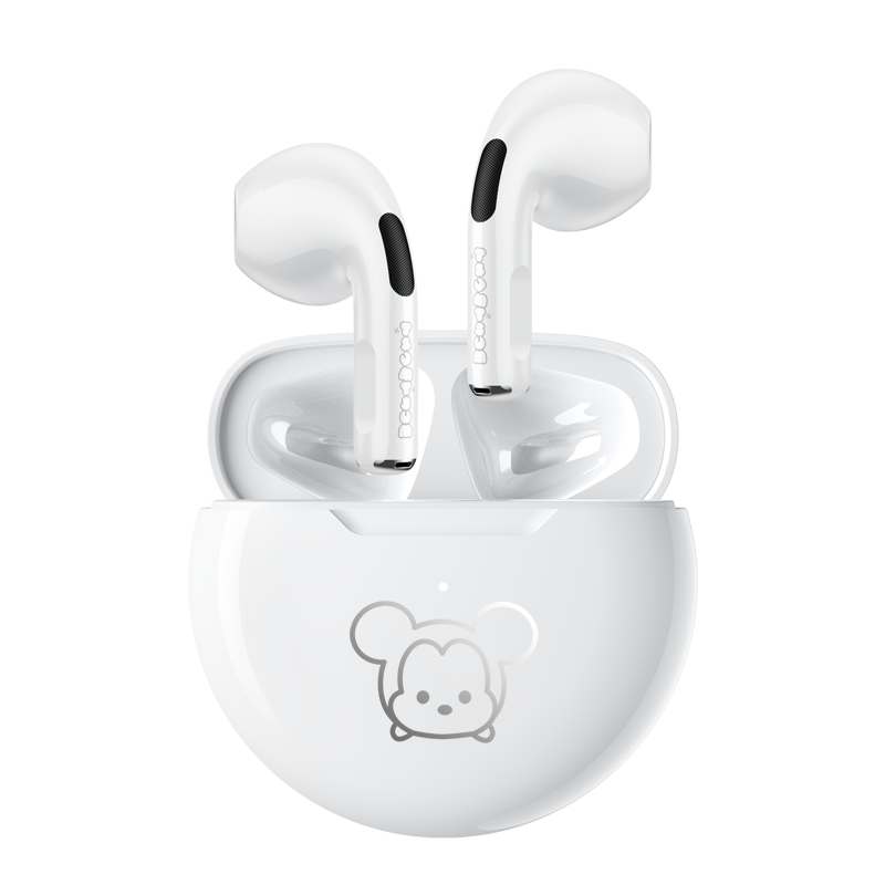迪士尼（DISNEY） F9联名蓝牙耳机真无线半入耳式女生双耳运动跑步高音质音乐耳机降噪华为荣耀苹果oppo手机通用tws F9米奇白