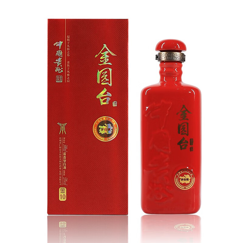 金园台 贵州金园台金10 贵州酱香型白酒53度  500ml*1瓶 贵州仁怀茅台镇酱香型白酒