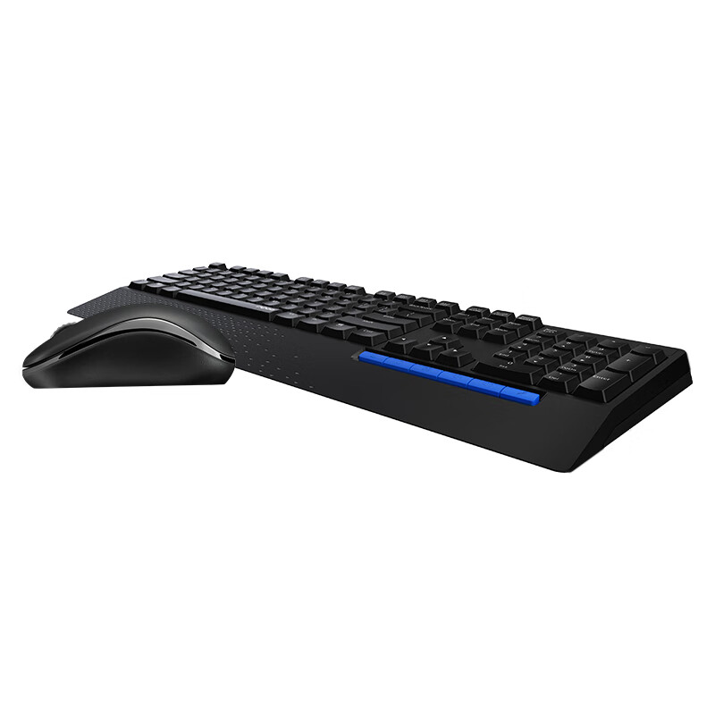 雷柏（Rapoo） 1860Pro 键鼠套装 无线键鼠套装 办公键盘鼠标套装 防泼溅 电脑键盘 笔记本键盘 黑色