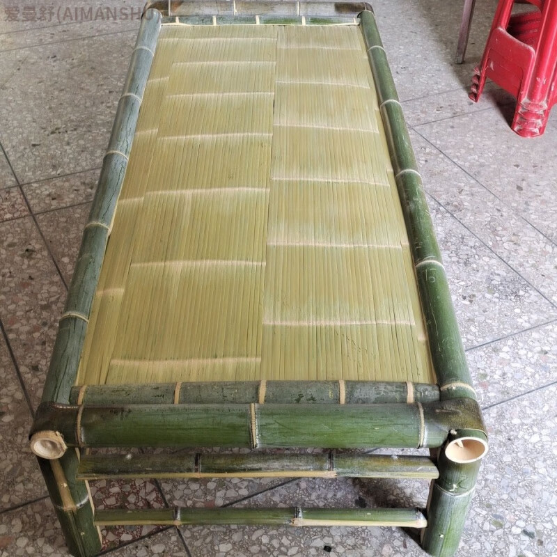 爱曼舒(aimanshu)竹床 折叠床老式手工竹子床单人床双人床躺椅竹凉床