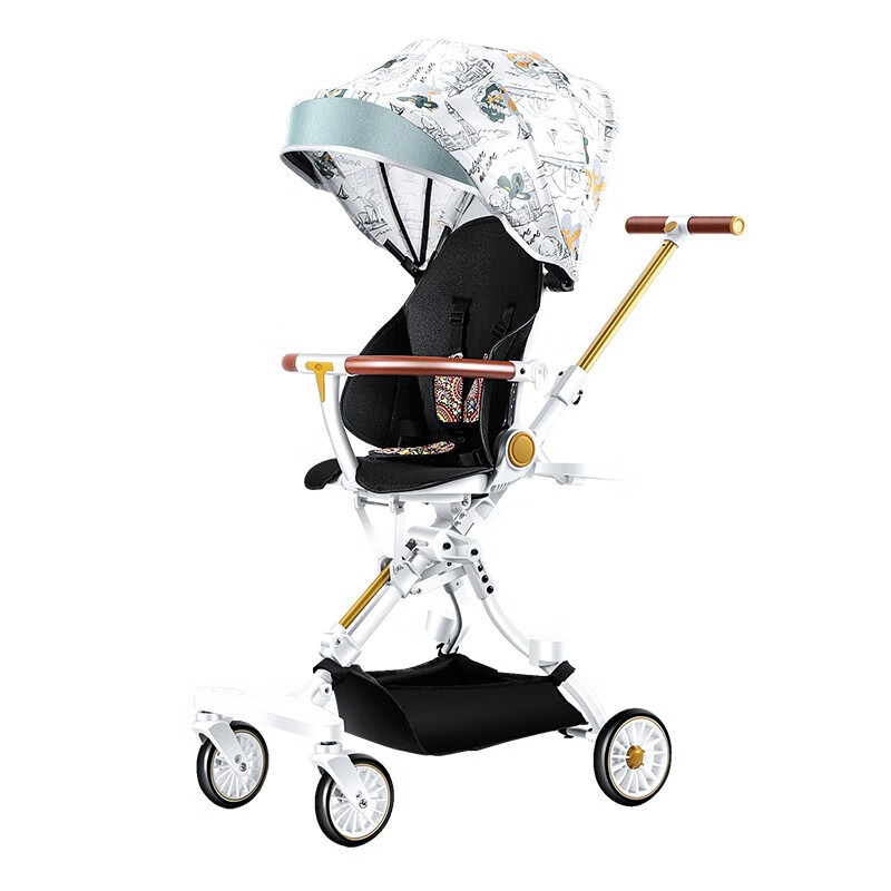 梦多福遛娃神器可坐可躺0-3岁婴儿推车轻便折叠婴儿车双向推行儿童溜娃神车可登机幼儿手推车宝宝高景观质量怎么样？会容易倒不？