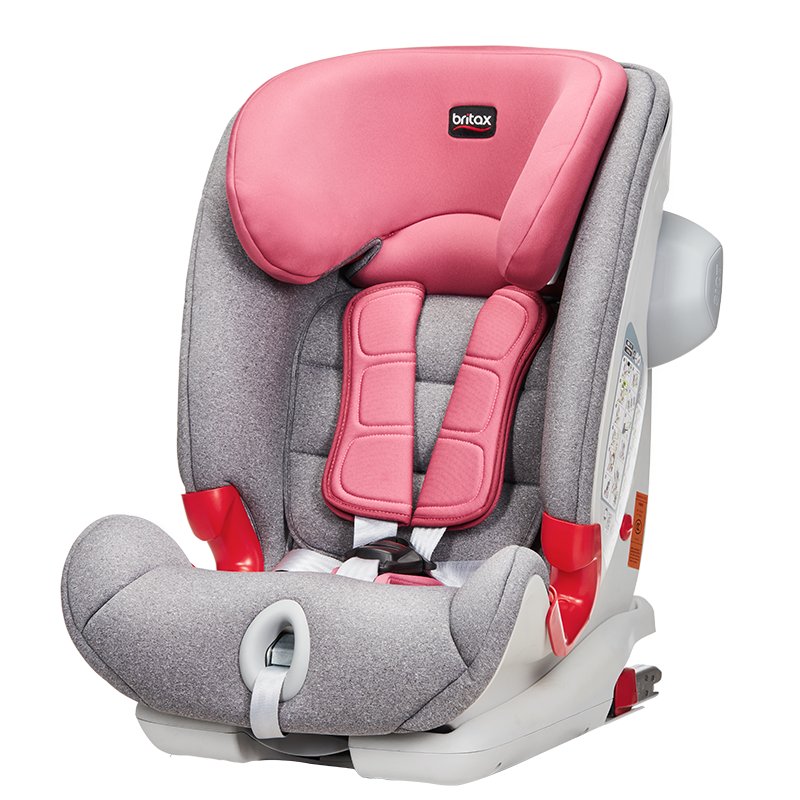 宝得适（Britax） 宝宝汽车儿童安全座椅9个月-12岁ISOfix硬接口百变骑士 玫瑰粉【JD物流】