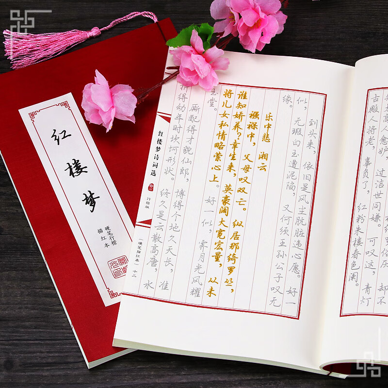 章紫光红楼梦字帖女生字体漂亮行楷钢笔描红本国学硬笔行书书法