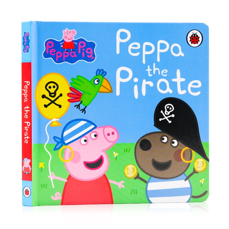 小猪佩奇海盗 纸板书peppa pig: peppa the pirate 英文原版绘本 粉红
