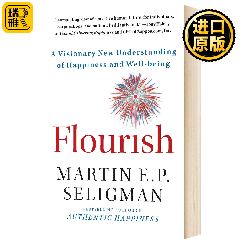 英文原版 持续的幸福繁荣 Flourish 迈向圆满 积极心理学之父马丁塞利格曼著作 TED演讲人作品 真实的幸福 全英文进口原版英语书籍