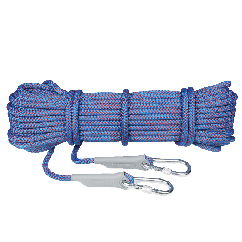 欣達(dá)（xinda） 攀巖速降繩靜力繩救生繩耐磨安全繩攀登登山輔助承重繩索 12毫米30米（顏色隨機(jī)）