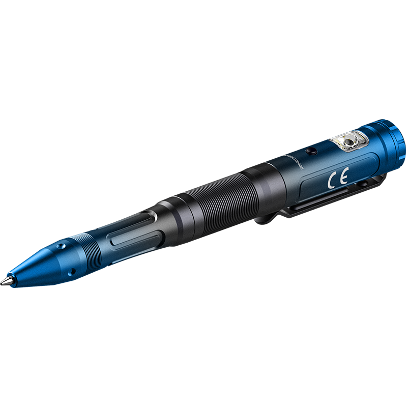 FENIX T6自伸縮戰術(shù)筆 陶瓷珠擊破應急防衛隨身便攜充電EDC筆形手電筒 藍色T6（內置電池）