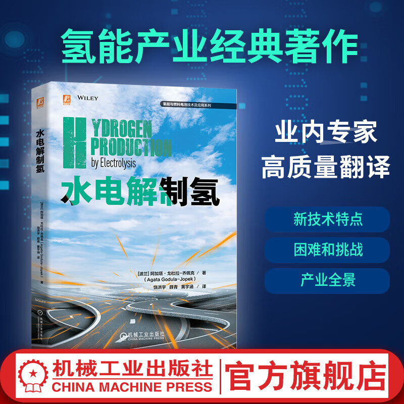 官网现货 水电解制氢 阿加塔 戈杜拉 乔佩克 氢能与燃料电池技术及应用系列 碱性电解质子交换膜电解制氢制氧技术 电解水制氢应用技术书籍