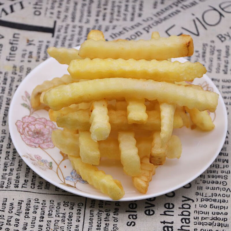 麦肯麦肯薯条曲薯条曲条粗薯条波浪薯条 冷冻汉堡王薯条半成品油炸2kg