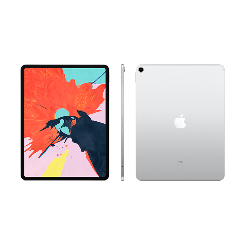 Apple iPad Pro12.9英寸平板电脑2018年新款(512G WLAN+Cellular版/全面屏/A12X芯片/Face ID MTJM2CH/A)银色