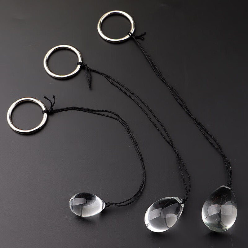 拉环鸡蛋鸭蛋后庭透明玻璃尾肛塞新手外出长期佩戴拉珠隂户蛋女用情趣