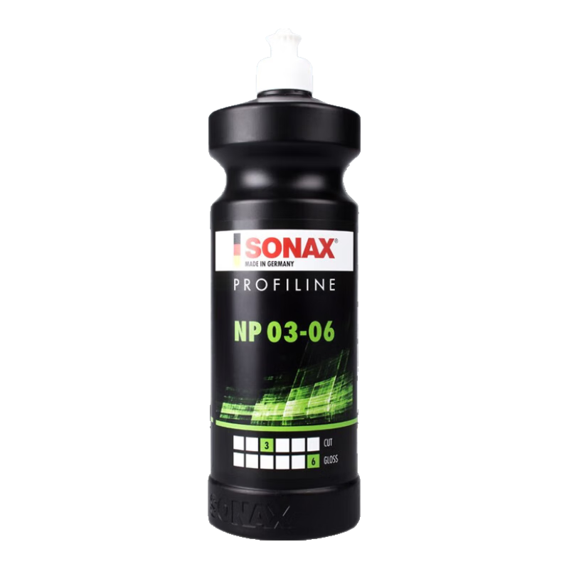 索納克斯（SONAX）汽車漆面拋光劑 去劃痕蠟修復(fù)蠟汽車店專用納米去炫紋拋光劑(3:6)