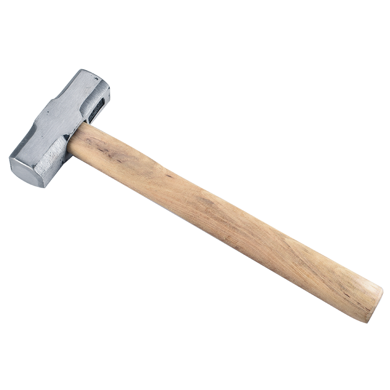 木柄石工八角锤木工铁锤铁榔头方头建筑榔头铁大锤4p6p8p 小号八角锤