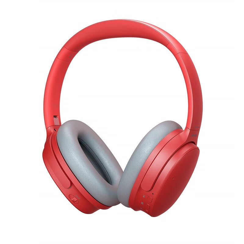 Mpow 头戴式无线蓝牙耳机H10 主动降噪 可调节折叠 HIFI 便携时尚 出街必备 红色主图0