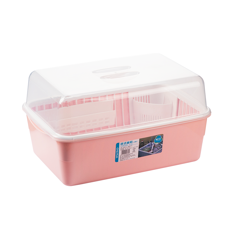 历史价格趋势&茶花欧式带盖碗碟架收纳盒购买指南