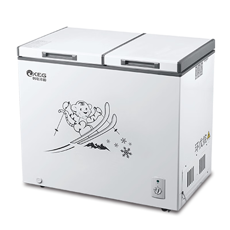 韓電（KEG）冰柜家用小冰柜商用制冰機(jī)單門/雙門頂開(kāi)臥式冷藏冷凍單雙溫雪糕柜冷柜一級(jí)能效低噪 雙溫柜【1級(jí)能效 全國(guó)聯(lián)保】 288L