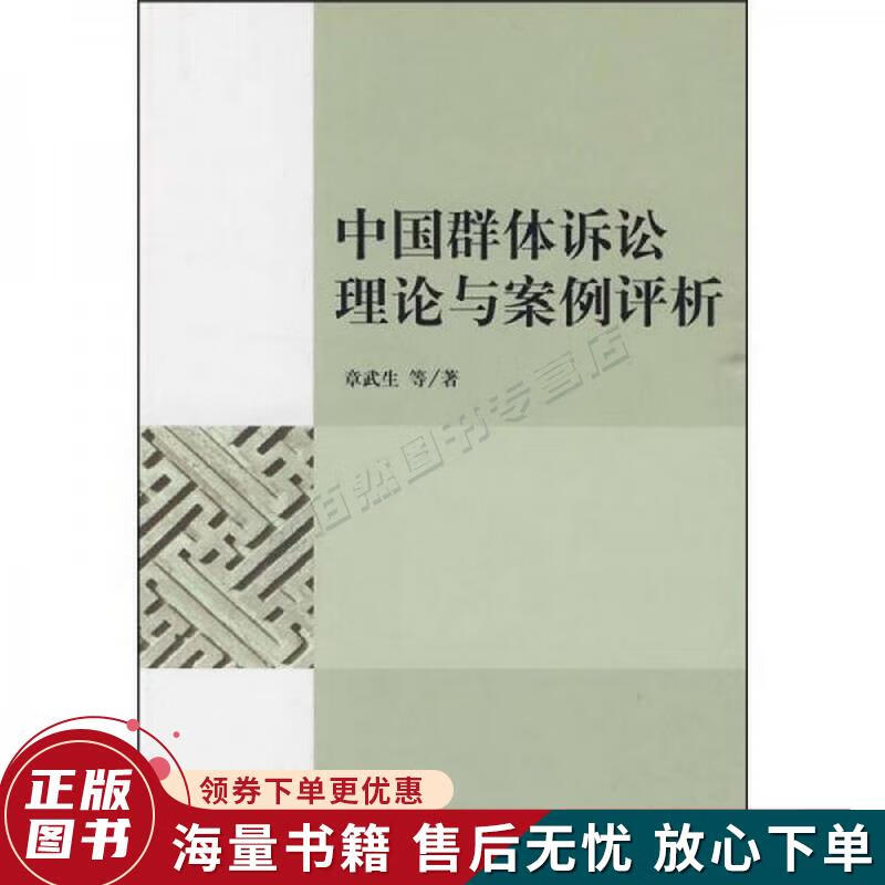 中国群体诉讼理论与案例评析