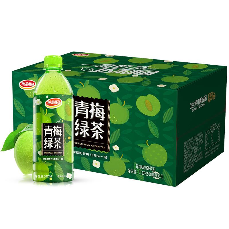 达利园青梅绿茶饮料330/500ml瓶装整箱夏季果味饮品囤货 厚箱子装500*