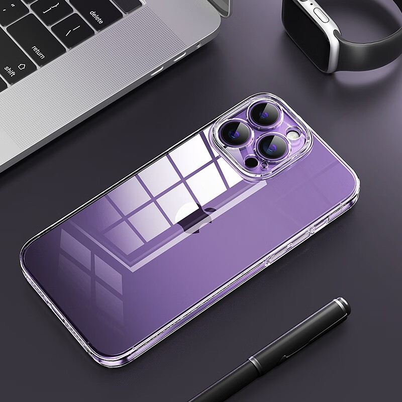 麦麦米适用iphone14promax手机壳 苹果14promax手机精孔高透超薄微软壳商务不发黄 苹果14promax丨超薄精孔透明壳丨还原原机