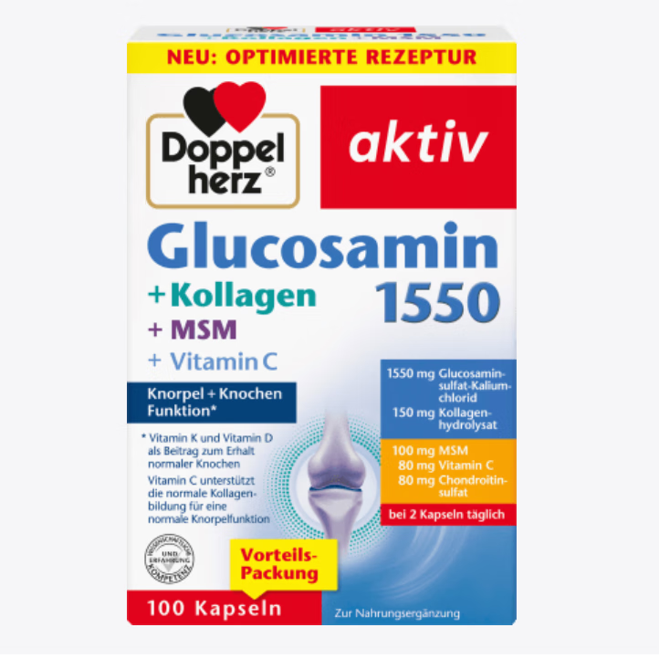 双心-德国双心Doppelherz Glucosamin 软骨素氨糖100粒