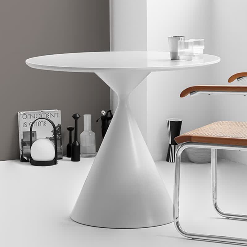 话家先生小圆桌家用北欧岩板轻奢餐桌商用咖啡厅餐厅洽谈桌奶茶店圆形