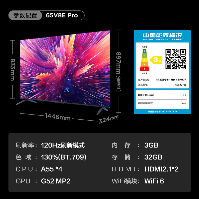 65V8EPro怎么只有一个hdmi2接口？参数上不是说2个？