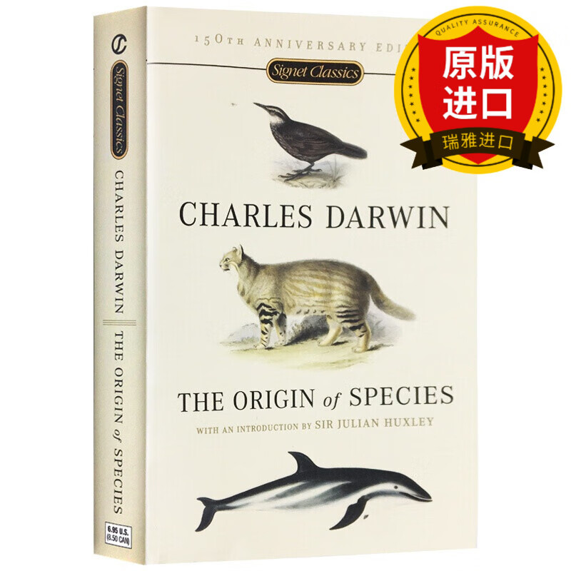 英文原版 物种起源 达尔文进化论 The Origin of Species 生物进化论 物种演化 自然科学 全英文版正版完整无删减原著进口英语书籍