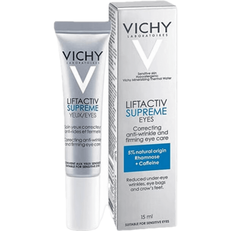 薇姿（VICHY）快速補水溫和清爽淡化細紋面部護膚品 活性塑顏肌源煥活緊實眼霜 15ml