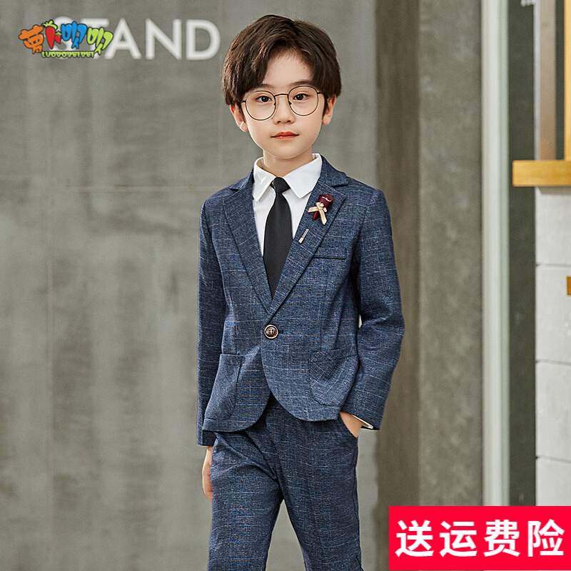 男花童礼服男童西装儿童演出服男童礼服套装小孩西装钢琴表演服男童