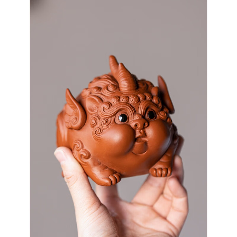 拓进德国进口品质茶台摆件紫砂可爱貔貅宠精品可养创意个性玩桌具配