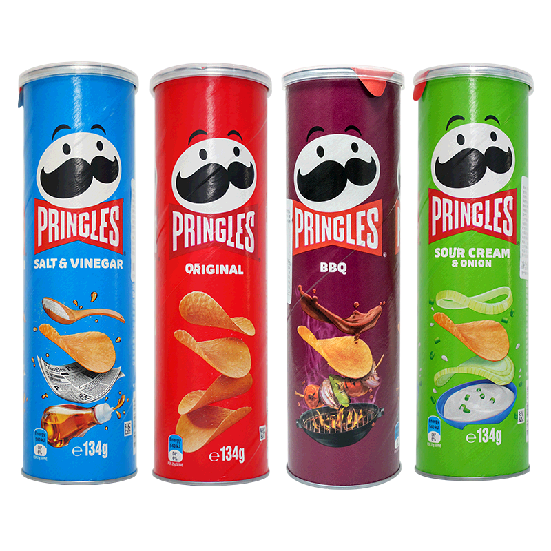 品客（PRINGLES） 【澳版】品客進(jìn)口薯片罐裝休閑追劇零食品薯片多口味大禮包 【3罐裝】【澳版】原味