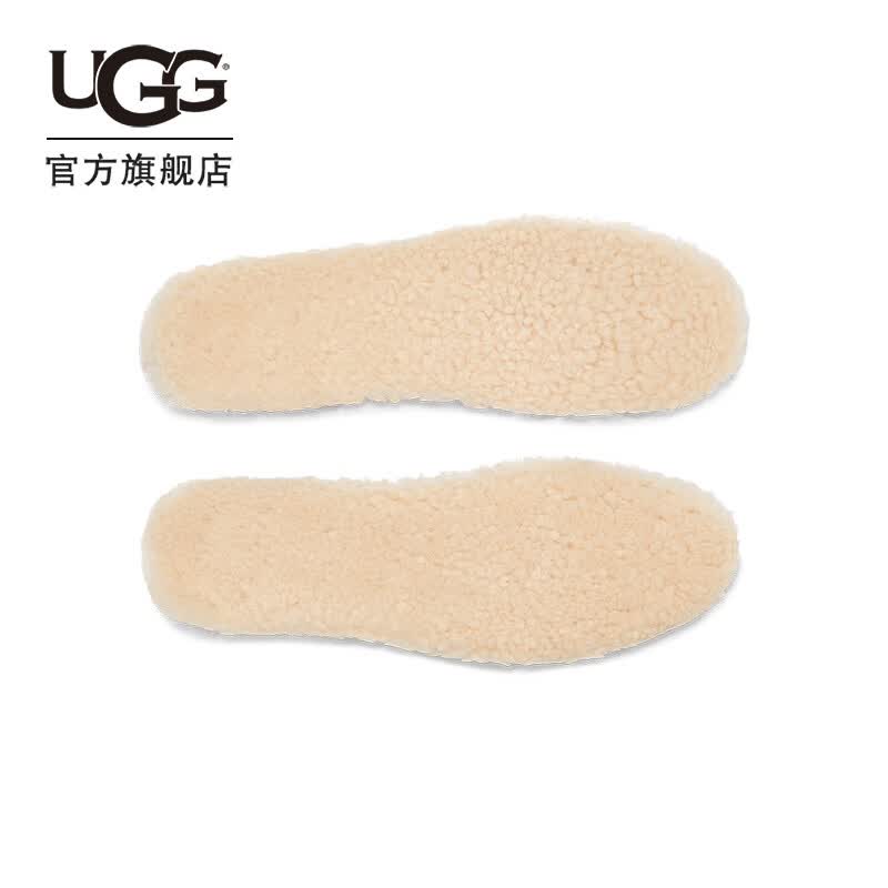 UGG 秋季男士鞋款替换配件纯色舒适茸茸鞋垫 1117052 NAT | 自然白色 40码