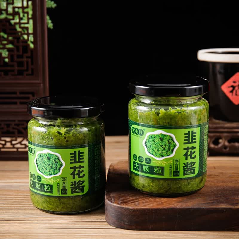 食怀内蒙古原产地韭菜花酱新鲜韭菜花酱瓶装韭花酱火锅蘸料家用 2罐