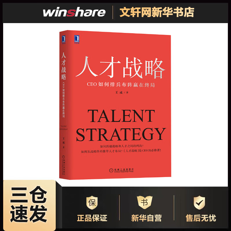 人才战略 CEO如何排兵布阵赢在终局 王成 书籍