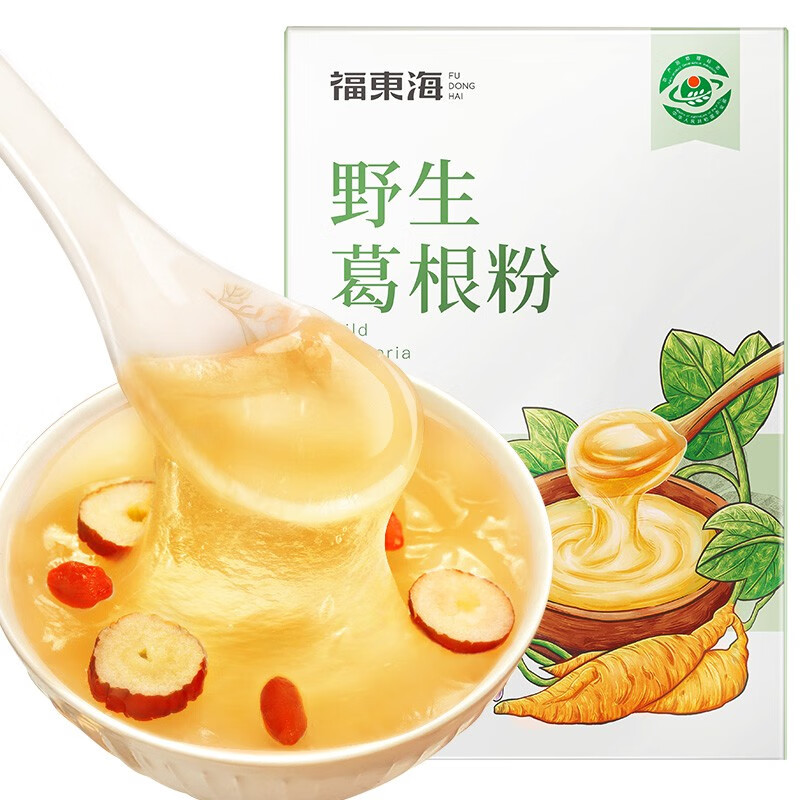 福东海野生葛根粉 葛粉早餐五谷杂粮代餐粉 (25克x20袋)*1盒