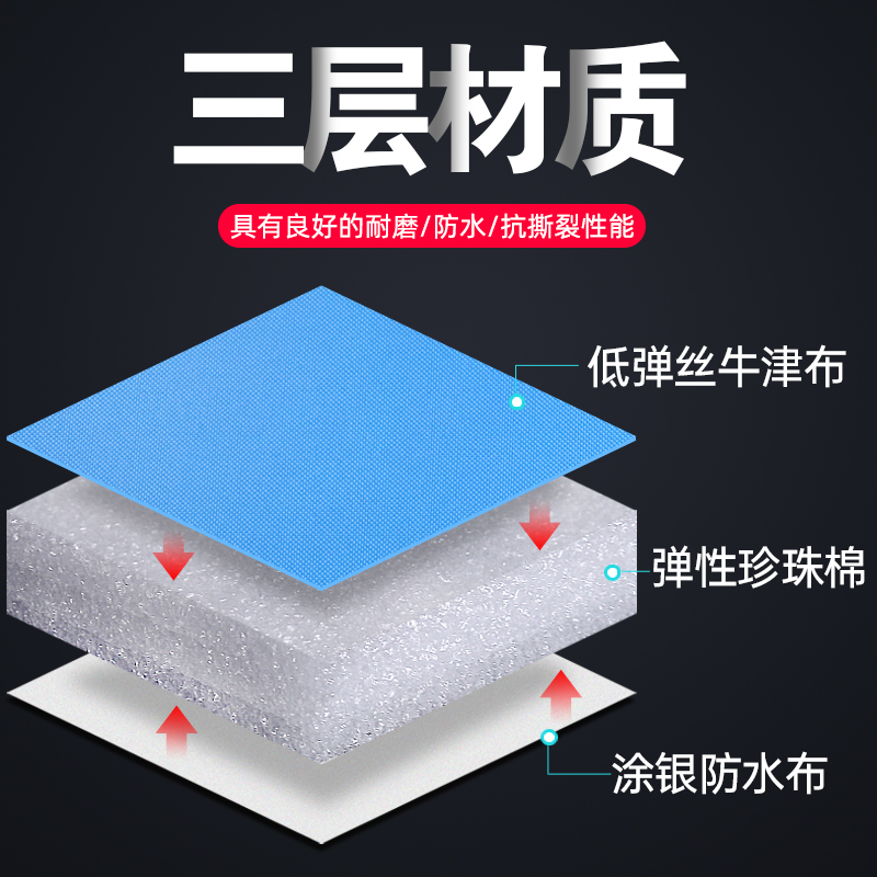 凡卡印象 午睡垫便携办公室睡觉午休垫折叠防潮垫子午睡地铺睡垫地垫垫子 90宽【浅灰色-厚1.5CM】