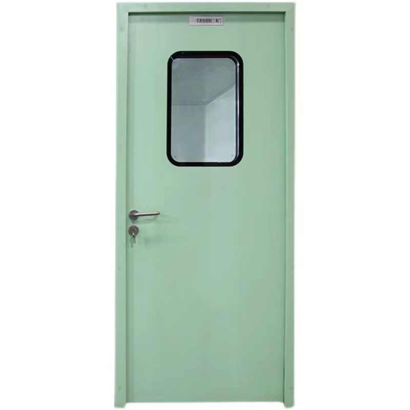 德骊嘉净化钢制门无尘车间门实验室钢质门密闭门厂房洁净通道门定制