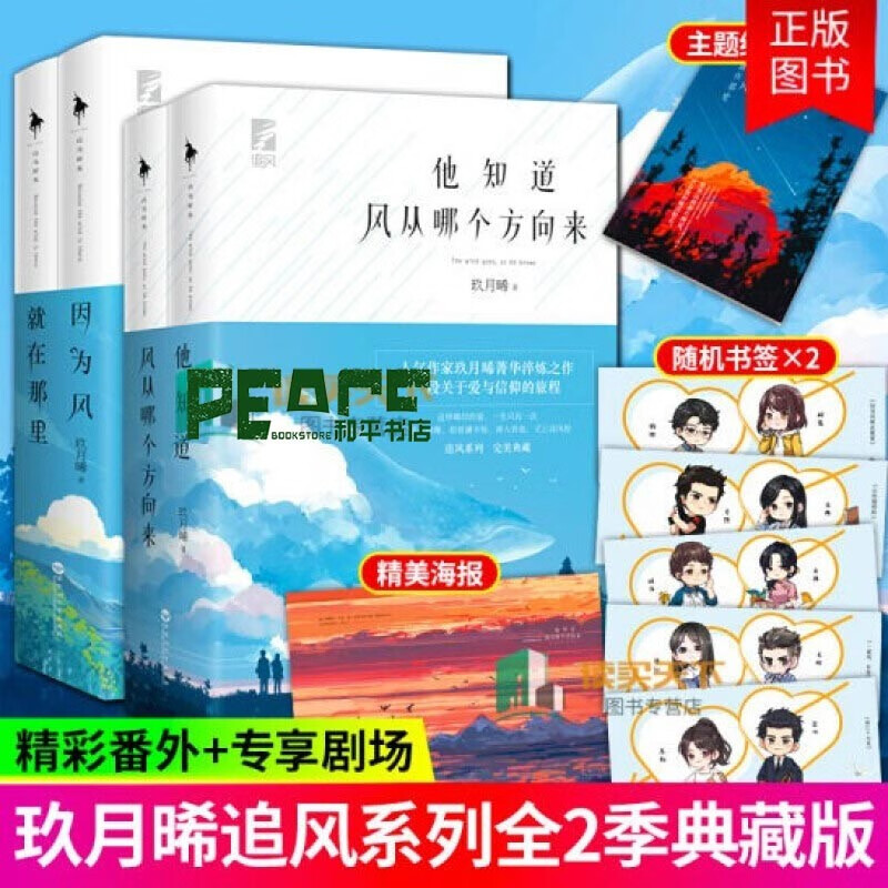 玖月晞玖月曦的书 追风系列全套 因为风就在那里(全2册)他知道风从