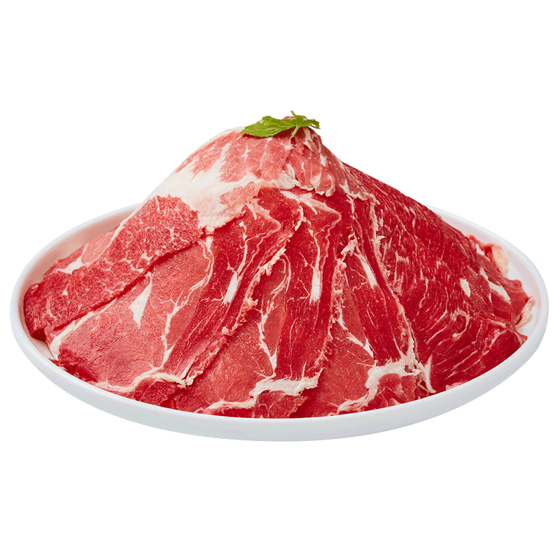 卓宸 巴西上腦肥牛片 400g 燒烤烤肉牛肉片肥牛卷【真原切】源頭直發(fā)