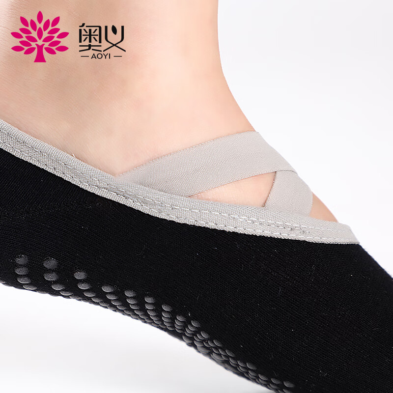 奥义瑜伽袜交叉绑带运动健身地板袜室内袜子普拉提能用吗？