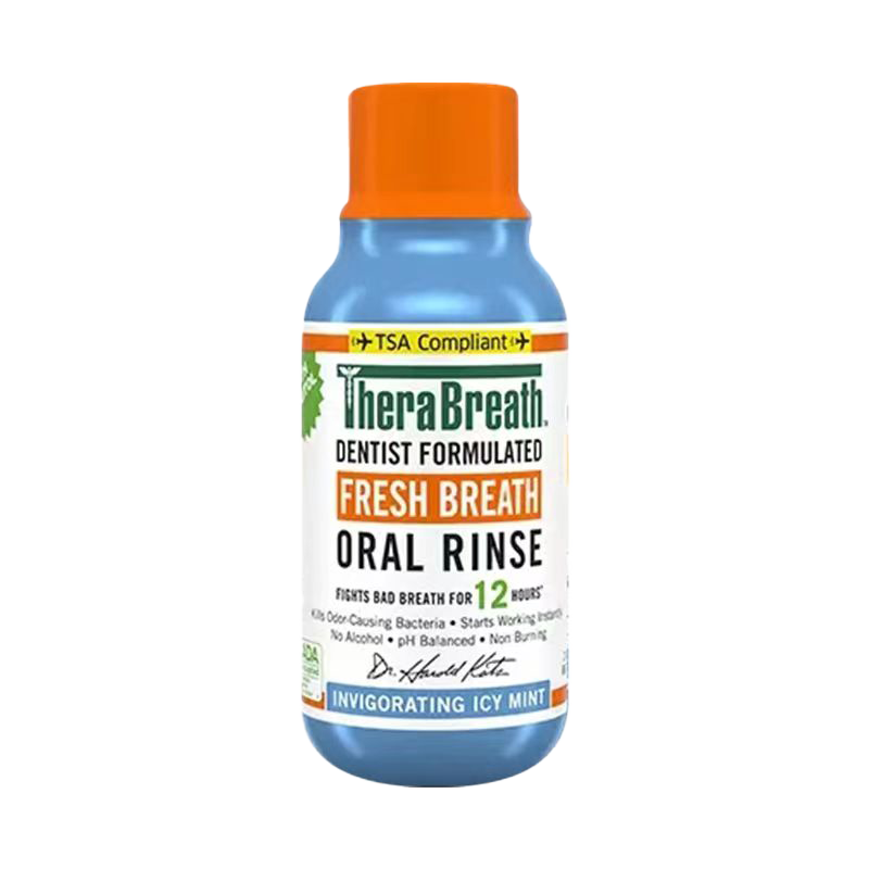 TheraBreath����ˮ���¿������а����޾ƾ���������ֲ���䷽��˹��ʿ ����Ʒ����������88.7ml 49Ԫ