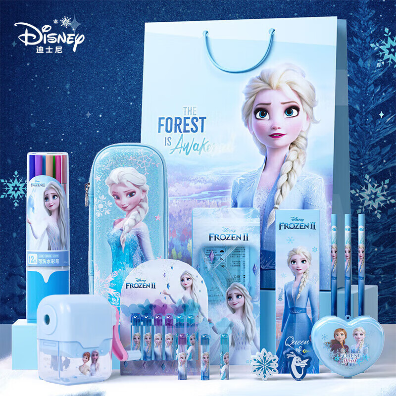迪士尼（Disney）文具套装 文具绘画文具礼盒 小学生礼物学习用品儿童生日 冰雪奇缘