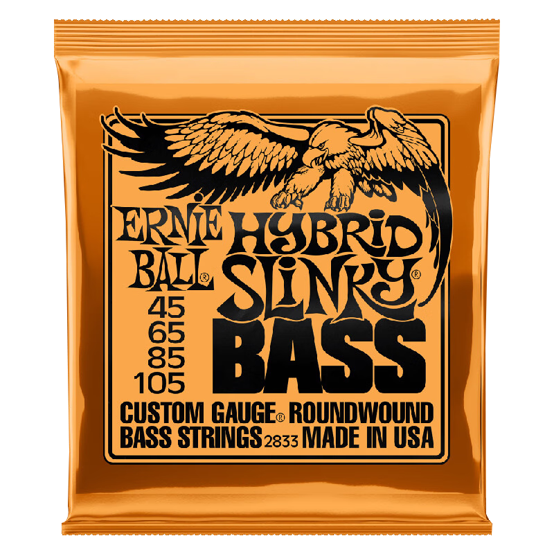 ERNIE BALL美國進口EB貝斯弦電貝司Bass全套琴弦 2833 鍍鎳鋼4根（045-105）