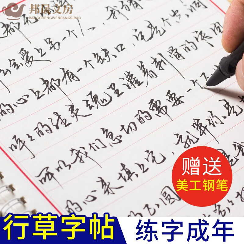 钢笔女生漂亮手写大气初学者练习写字贴速成字体大学生圆珠笔草书临
