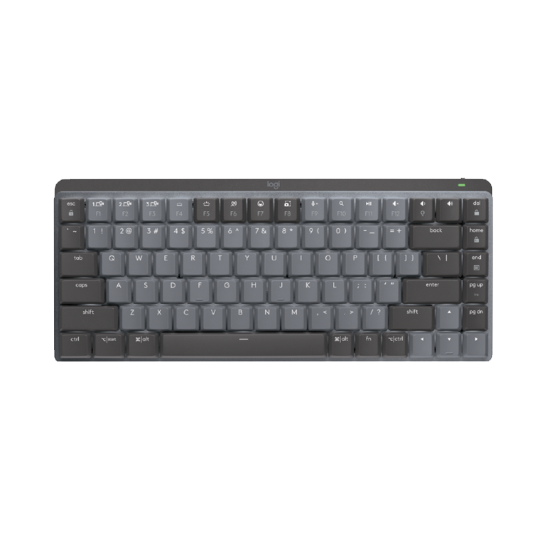 罗技（Logitech）大师系列 MX MECHANICAL高性能低噪无线双模迷你机械键盘 智能键盘 84键 线性红轴